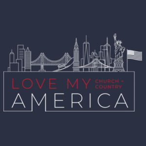 Love My Church + Country (adult unisex) Design