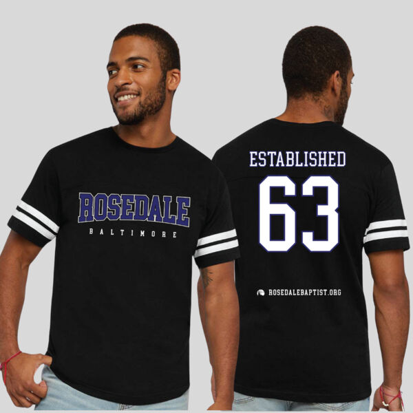 Rosedale - Men's Football Fine Jersey Tee - Men's Football Fine Jersey Tee Thumbnail