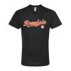 Unisex Poly-Rich V-Neck T-Shirt Thumbnail